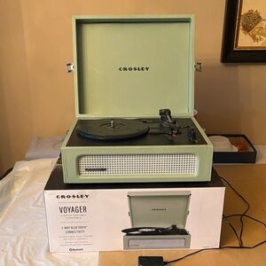 Crosley Voyager Sage Green Turntable